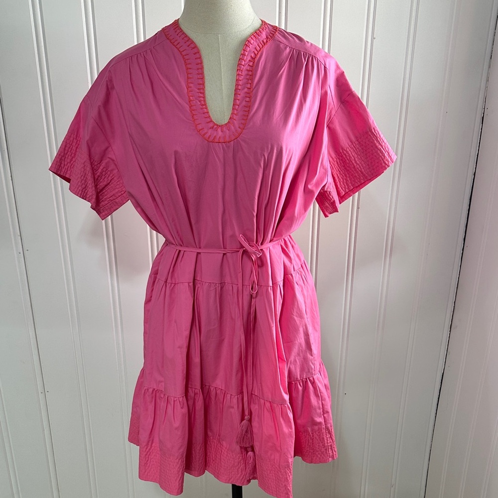 Fate mini tiered pink dress Lauren NEW Size Medium